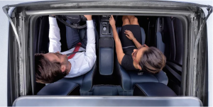 Driver and Passenger in Chrysler 300