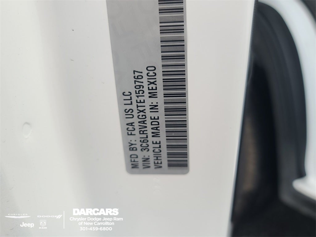 2026 RAM ProMaster 1500 Low Roof