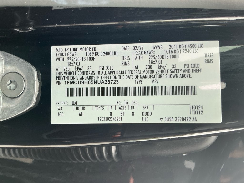 2022 Ford Escape SEL