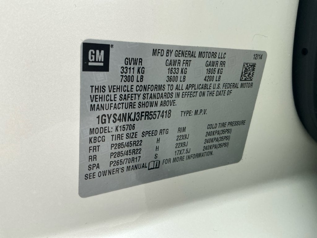 2015 Cadillac Escalade Premium