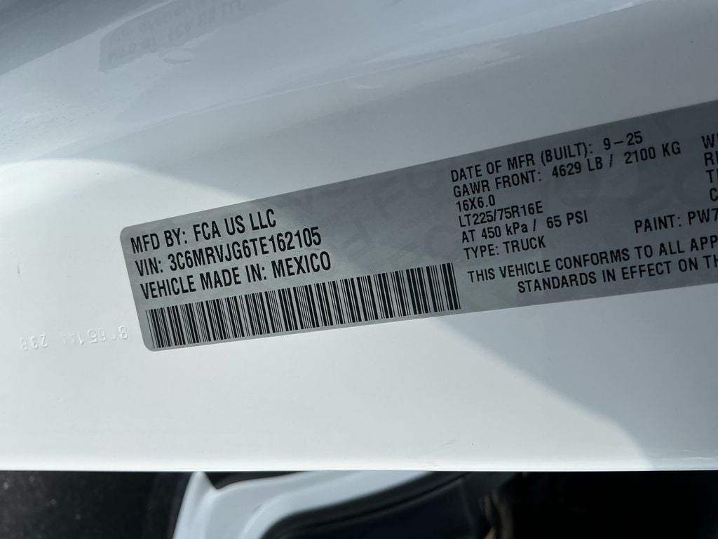 2026 RAM ProMaster 3500 High Roof