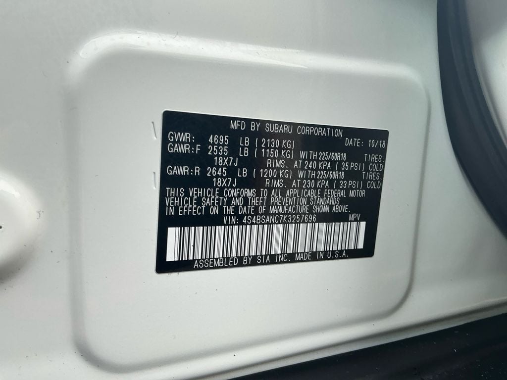 2019 Subaru Outback 2.5i Limited