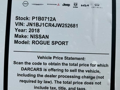 2018 Nissan Rogue Sport SV