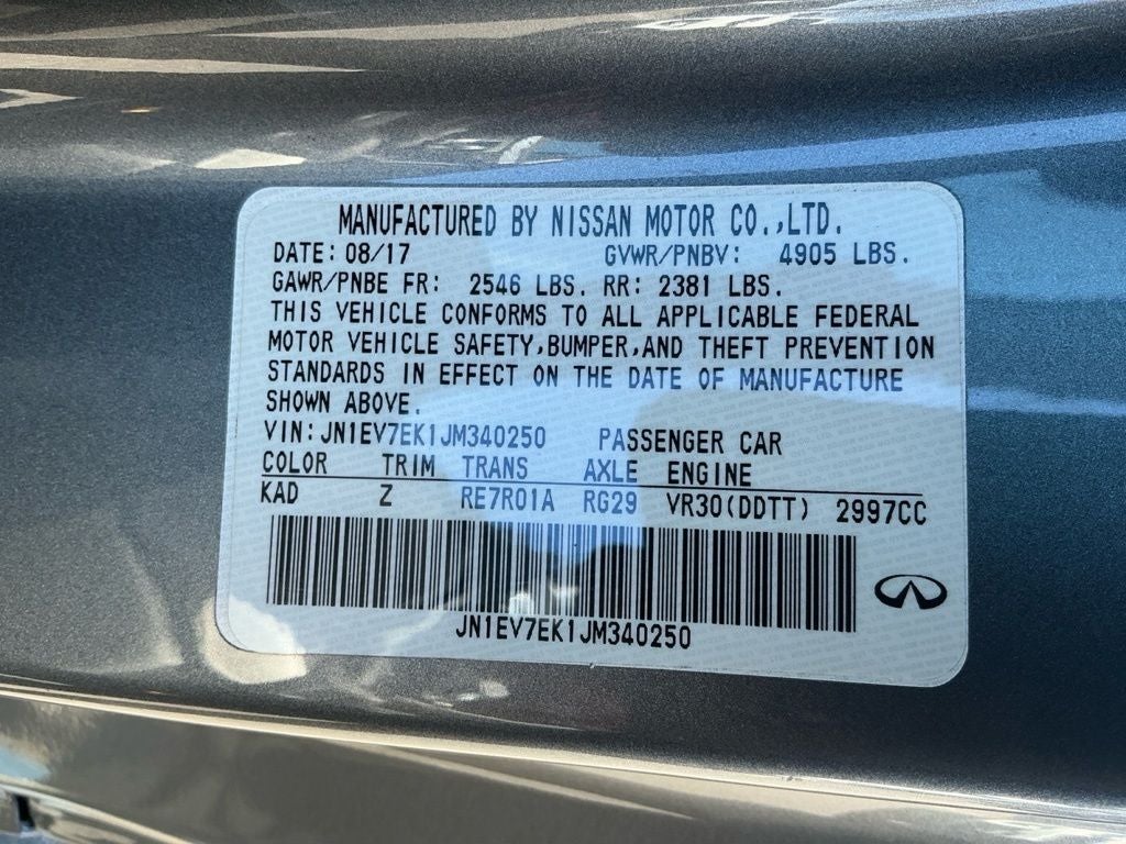 2018 INFINITI Q60 3.0t LUXE