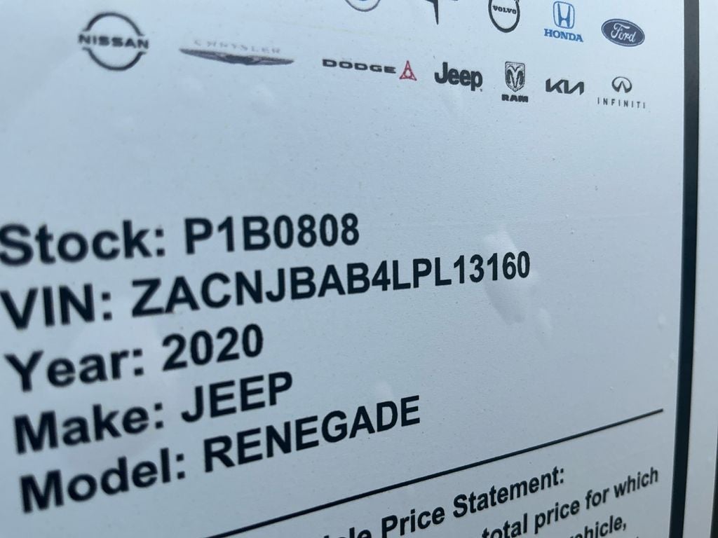 2020 Jeep Renegade Sport