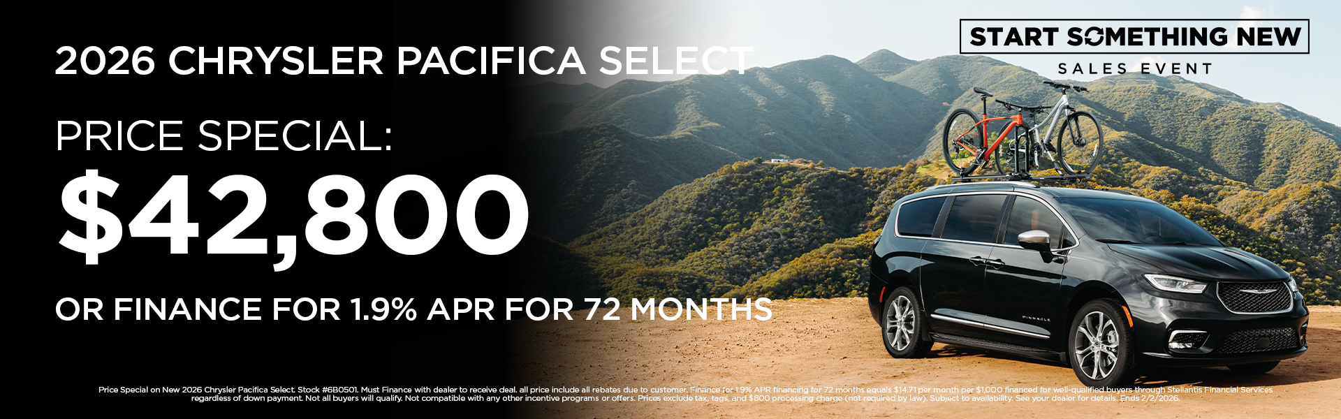 New 2026 Pacifica Select