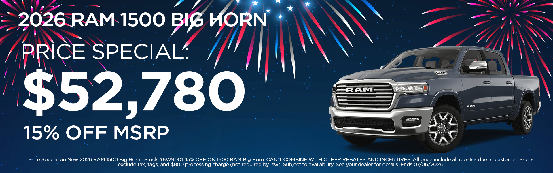 New 2026 RAM 1500 Big Horn/Lone Star
