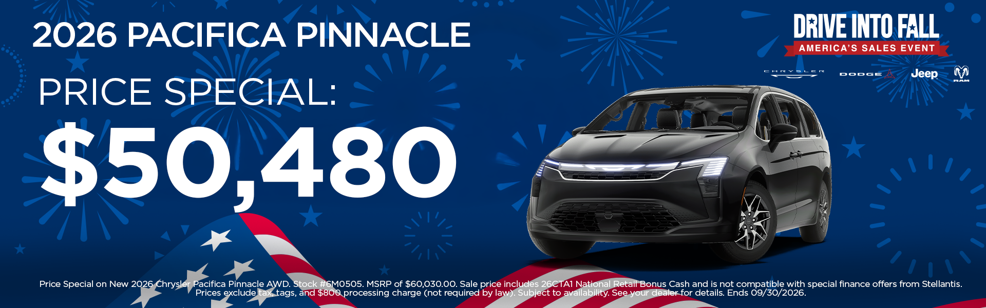 New 2026 Pacifica Pinnacle