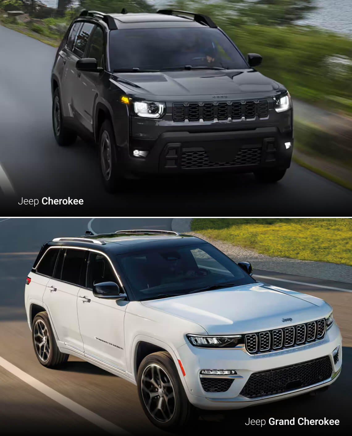 Jeep Cherokee vs. Grand Cherokee Specs